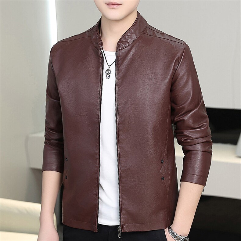 主推大码M-6XL胖子皮衣夹克潮流外套PU夹克XZ613B-5923-P55，男装皮衣，星座613B