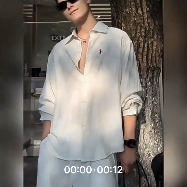 TS1风棉麻透气凉爽长袖刺绣衬衫慵懒学院高级面料网图,男装衬衫,星座115A(原星座507）