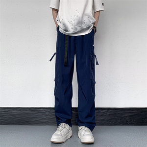 街头潮流机能风冲锋裤美式高街工装裤男宽松直筒休闲裤 K6619-P38图片