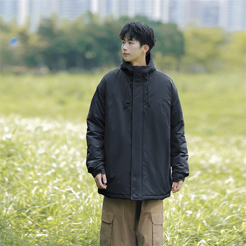 冬季新品保暖连帽棉衣休闲潮流青少年百搭棉服外套MY9083-P100图片