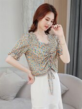 碎花衬衫女夏季2021新款韩版，女装衬衫，寒都衣屋