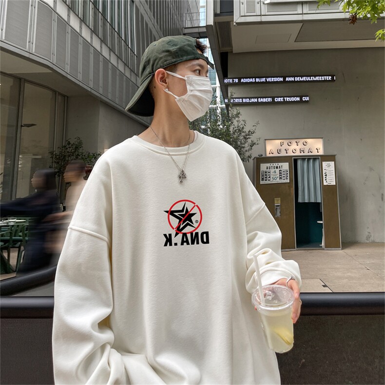 特P25控48秋冬新款男士圆领卫衣宽松休闲日常百搭上衣WQ2437,男装卫衣,电商B370
