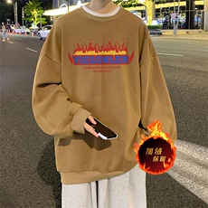 直播品质500克重磅美式做旧水洗卫衣SY1386-常规特P45加绒特P55，男装卫衣，电商A486