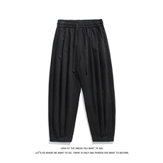 美式潮高腰显瘦宽松大码全棉休闲裤小束脚K8583-P42【特价】，男装休闲裤，电商A007