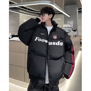美式撞色棉服加厚保暖棉袄冬季宽松休闲棉衣外套潮图片