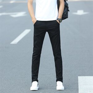 K819-P33裤子男新款春秋季男士商务弹力直筒休闲裤男纯棉裤子潮