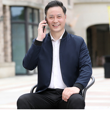 NN9967钱塘2020-3春秋新款中年男士商务休闲简约夹克外套P72，男装夹克，钱塘207-3