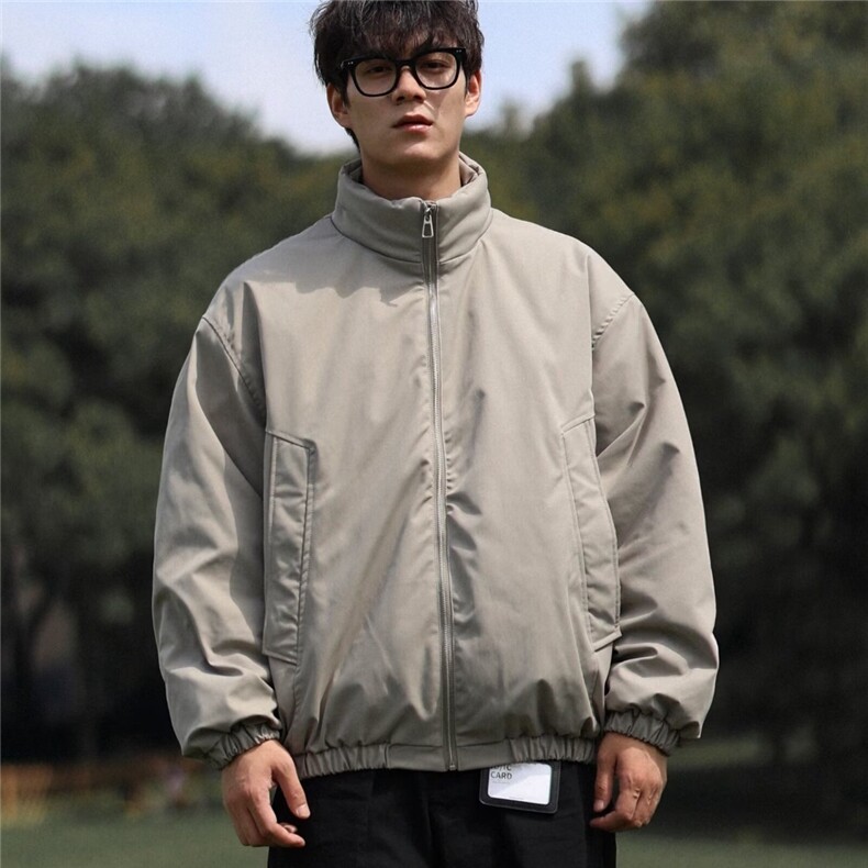 情侣棉服男女ins港风2025新款小众立领设计感宽松棉衣面包服外套图片