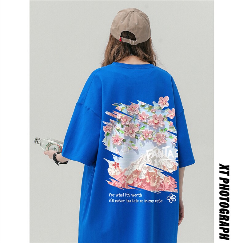 中性风新款夏季时尚百搭宽松圆领字母印花短袖T恤T6096P25控38,男装T恤,电商A268