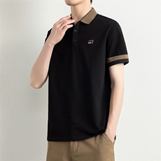 无影墙夏季短袖男刺绣翻领POLO衫T恤宽松休闲半袖上衣YD3107-P38，男装Polo衫，星座310B-3