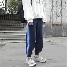 秋季新款运动裤男宽松针织裤潮流束脚卫裤休闲裤202-7-G，男装休闲裤，星座1302