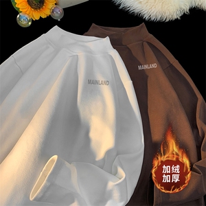 秋冬德绒半高领保暖打底衫DL105常规特P19加绒420G特P26图片