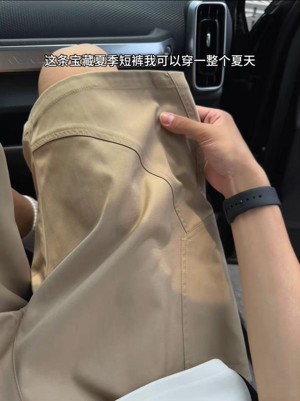 美式运动短裤薄冰丝裤跑步健身斜切休闲五分裤504-K08-特P31控58,男装牛仔裤,星座504