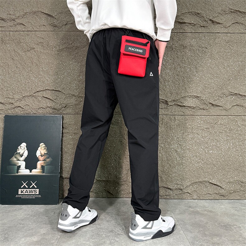 日系小三角白标宽松锥形休闲裤美式长裤男女防风水裤子登山冲锋裤，男装休闲裤，星座505-2（原电商A260-1)