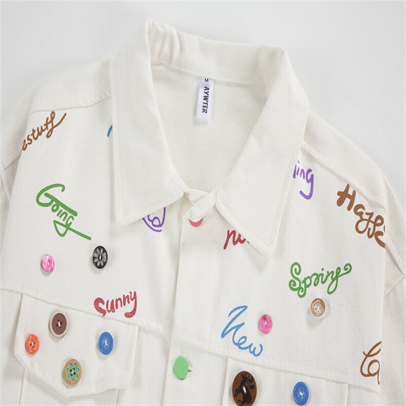 白色牛仔外套男女宽松2025春薄款小众高级感情侣夹克潮JK1108-P98,男装工装外套,星座1103-3