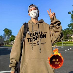 500克重磅秋冬美式加绒加厚卫衣外套DL1608常规特P35加绒特40图片