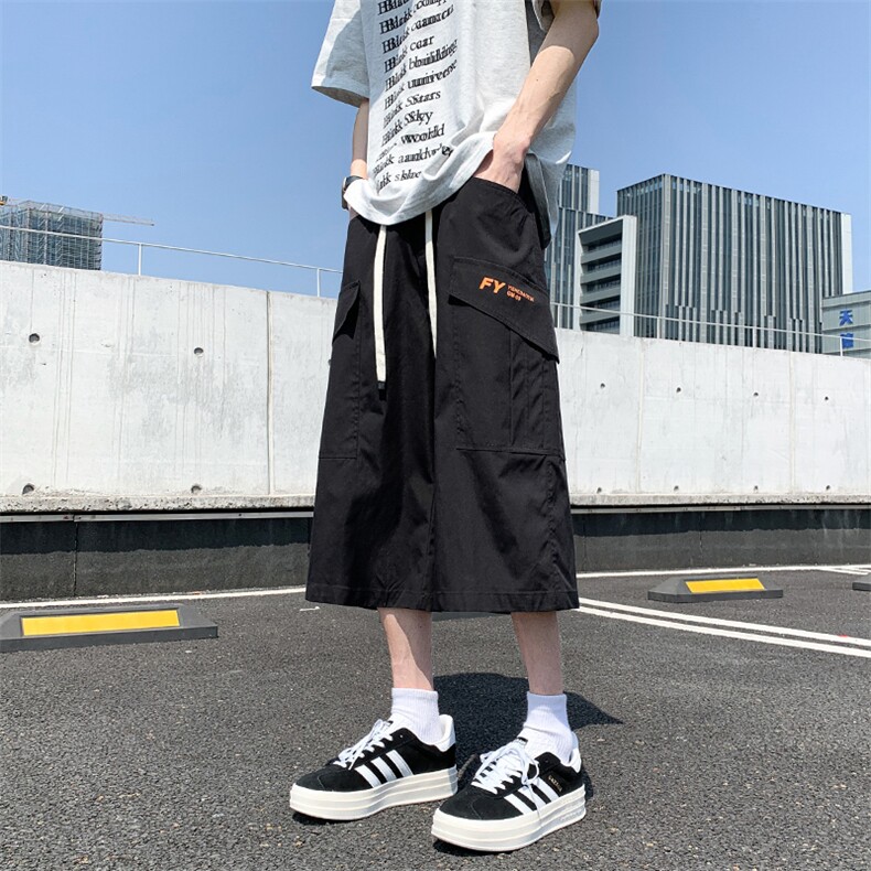 夏季新款休闲工装短裤男大码宽松七分运动中裤902-特P30控58,男装牛仔裤,电商C305A