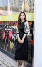 新款气质连衣裙，女装连衣裙，蓝芝衣秀