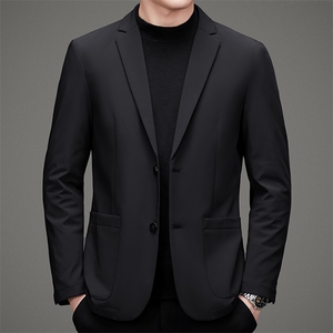 D6628812冬季新款男士羽绒服翻领外套修身白鸭绒西服外套P265图片