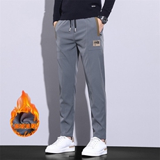 秋冬季风潮男士保暖休闲裤直筒修身男裤子8002/P40/加绒p45，男装休闲裤，星座224-3