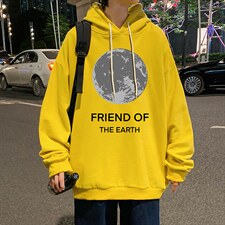 WY2254-P35纯棉连帽卫衣男大码运动帽衫宽松薄外套男，男装卫衣，电商A040