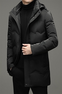 2023冬新款中年男白鹅绒羽绒服休闲冬装爸爸外套YYYR052196-P380图片