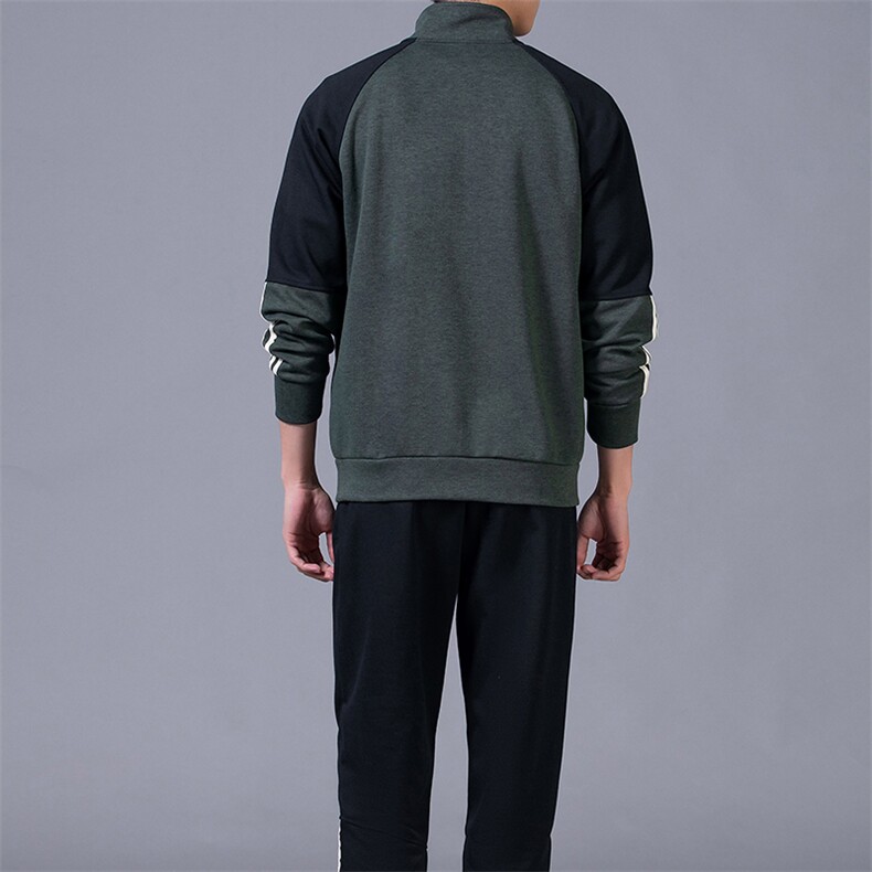 春秋季夹克外套男装潮流休闲时尚男士衣服两件套立领百搭夹克套装,男装休闲套装,电商B212（原钱塘6029）