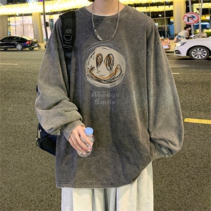 直播品质 重磅纯棉 美式蜡染水洗做旧潮牌宽松长袖t恤 CT360特P38图片