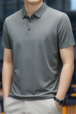保罗男士短袖T恤翻领半袖薄款2023夏季新款中年商务休闲polo衫男，男装Polo衫，电商B212（原钱塘6029）