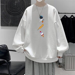 圆领卫衣男大码加厚加绒长袖t恤男S6165-P28 加绒款-P33图片