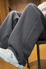 8XL-M羊羔绒运动裤宽松束脚棉裤加厚保暖休闲裤卫裤K9105P58控78，男装休闲裤，电商D206-1