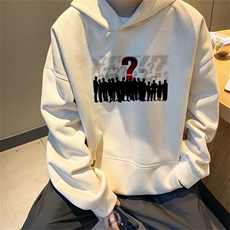 23/秋季360G麂皮绒印花宽松休闲连帽卫衣JWY3272P50控69，男装卫衣，电商B370