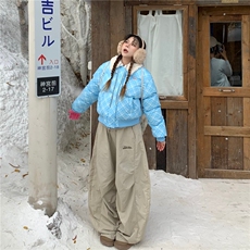 1506-1/M78451/P84美式格子羊羔毛毛领短款棉服，男装棉衣，星座1506-1