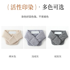 2025年秋季新款特厚棉花蓄片护颈时尚保暖加厚，围巾，晨宏羊绒