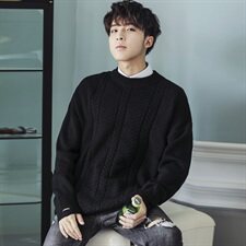 2021新款针织衫男士圆领毛衣冬季打底衫DS519T，男装针织衫/毛衣，电商A102
