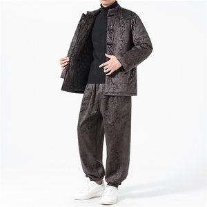 风冬季 潮印花男士套装棉衣 xz815-9882p205图片