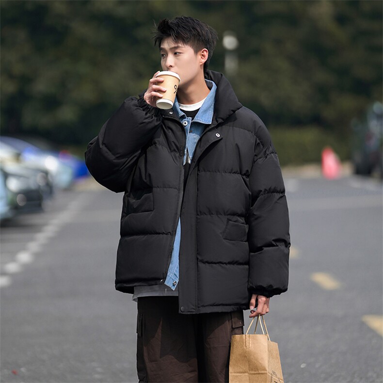 现货一万件抖音直播牛仔假两件大码棉衣情侣棉服8218P118,男装棉衣,电商A030