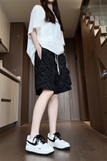 K9057特P32/夏季工装多口袋短裤男女t同款沙滩裤中裤休闲裤子，男装休闲裤，电商A141