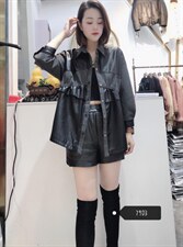 水洗皮拼针织，其它，圣丝诺亚