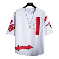 2024夏季克莱因蓝时尚潮男T恤字母印花短袖体恤打底衫DT08P30，男装T恤，电商A086