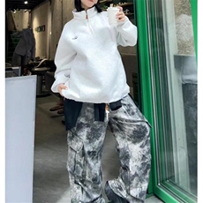 秋季简约刺绣立领半拉链卫衣男潮牌宽松休闲运动上衣WX3230，男装卫衣，星座1116A（原606A-3）