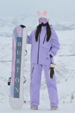 24冬季户外两件套中性风男女同款多巴胺穿搭滑雪服套装TZ029-P245，男装休闲套装，电商A001-1