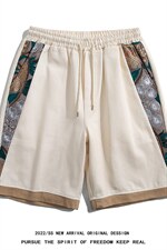 1白底短裤男大码M-5XL短裤女男士中裤男潮流五分裤DK7791P45控59，男装牛仔裤，星座226-2