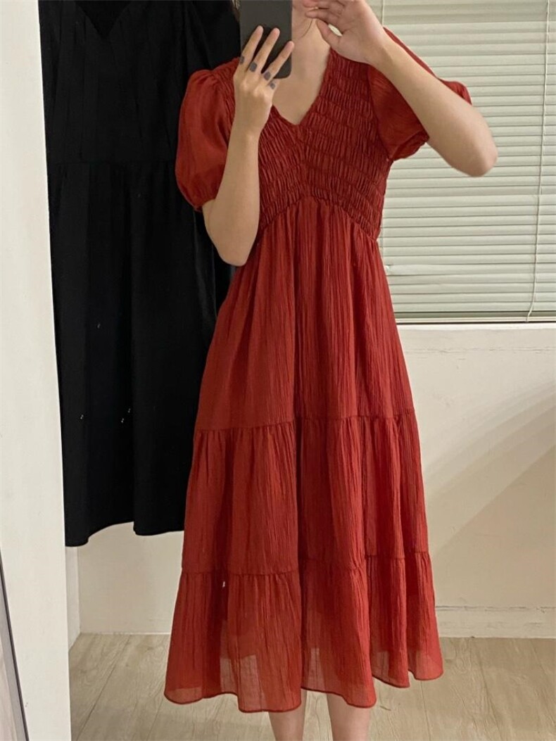 爆单王炸连衣裙推荐，女装连衣裙，唇蔻