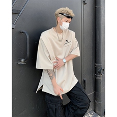 男装印花抗皱短袖t恤潮牌假两件上衣男生体恤XZ514-2-202448-P58，男装T恤，星座514-2(原B239)