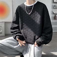 卫衣男秋季新款港风宽松提花套头上衣WY830-特P29，男装卫衣，星座214-3