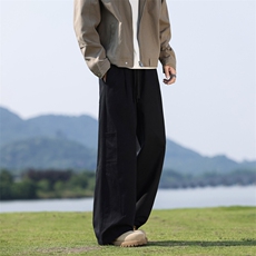 2025秋季新款现货纯棉水洗直筒裤工装休闲长裤DSA157B-K2532-TP53，男装休闲裤，电商A157B