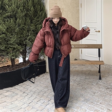新款大货已出！韩版设计感褶皱羽绒服2c213-8219-P295-K418，女装羽绒服，2C213