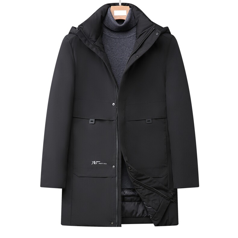 休闲拆卸帽羽绒服中年男2023冬装脱卸内胆爸爸装GSNA21588-P235,男装羽绒服,电商B212（原钱塘6029）