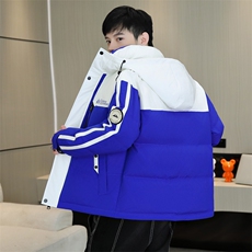 冬季加厚棉衣男休闲青年连帽棉衣百搭棉服外套MY8755-P113，男装棉衣，星座310B-3